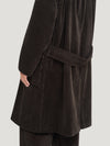 Brown Oversized Martingale Coat