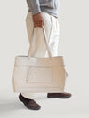 White Pocket Tote