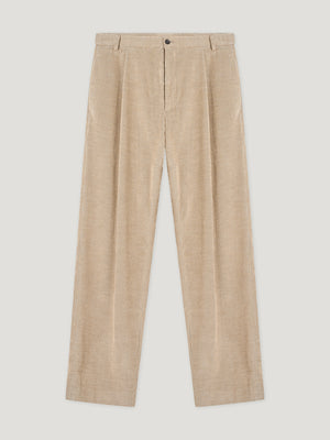 Natural Cord Relaxed Tapered Trousers