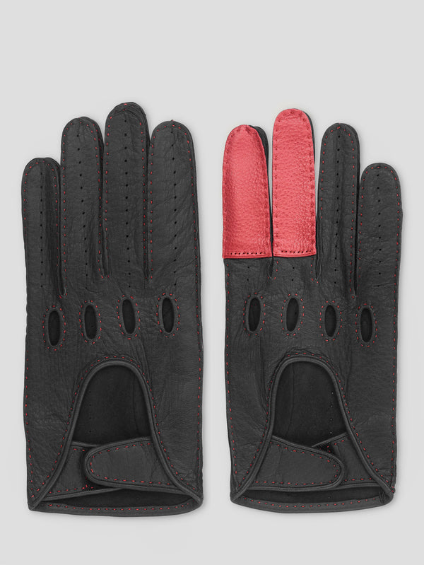 Black/Red Road Rage Gloves