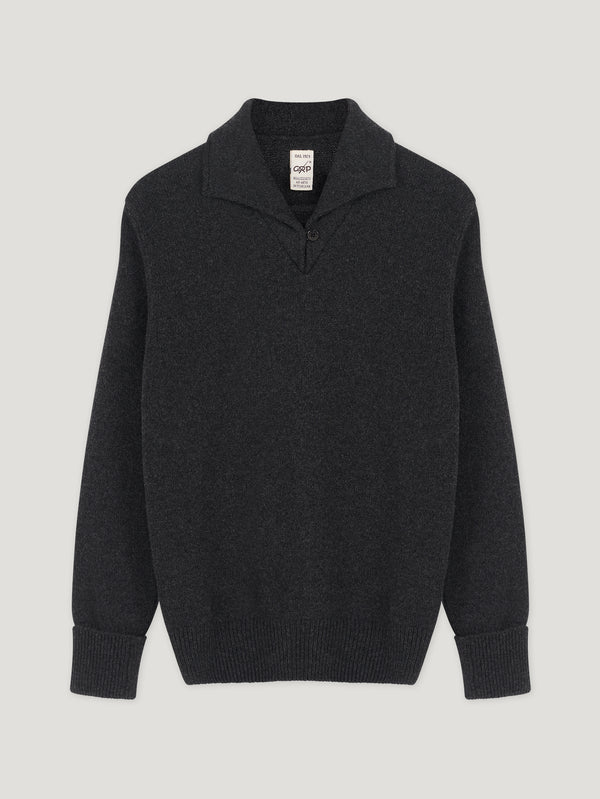 Charcoal Sailor Collar Sweater