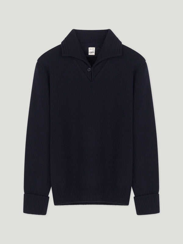 Navy Sailor Collar Sweater