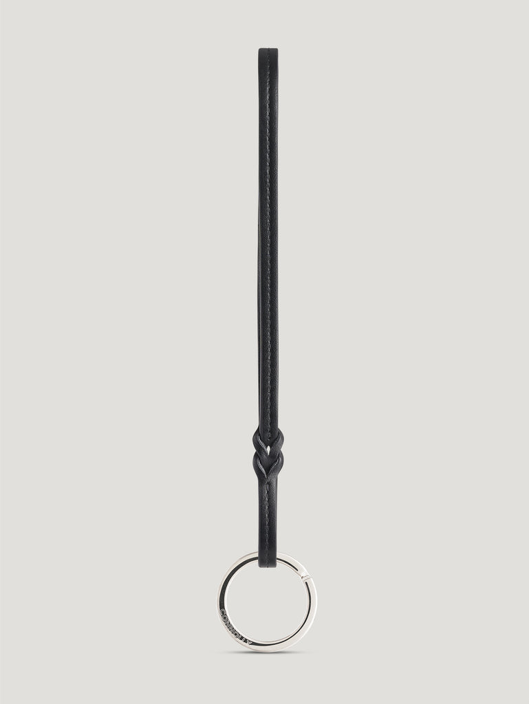 Black Leather String Key Ring | Connolly Leather Keyrings– Connolly England