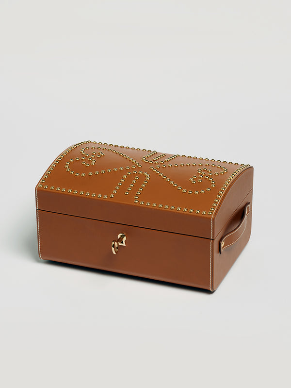 Connolly England | Tan Nomadic Chest with Gold Studs 1904