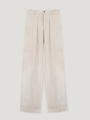 Natural Slouchy Cord Trousers